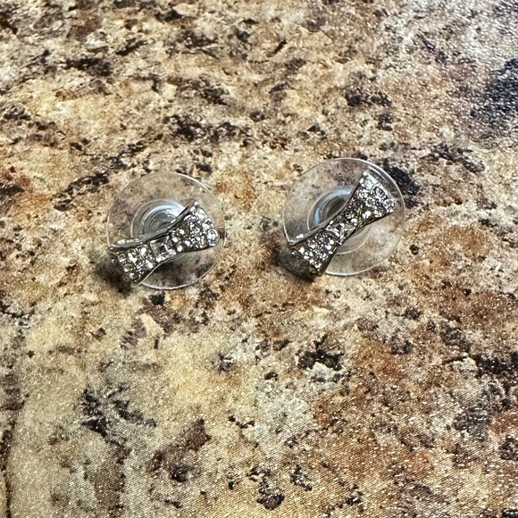 Kate Spade Ready Set Bow Pave Bow Studs silver - Picture 4 of 7